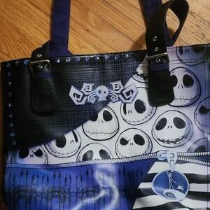 Disney Jack Skellington Nightmare Before Christmas Hobo Bag Purse Tote Shopper